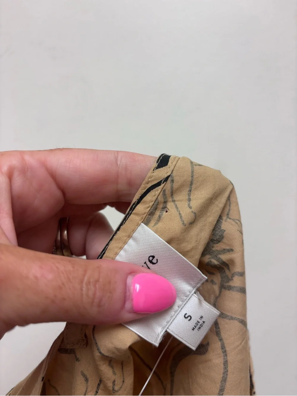 NWT Maeve Anthropologie Pull Sleeve Swing Blouse Cat Print